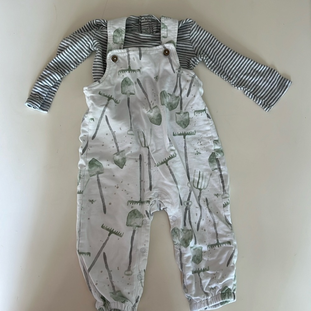 Burt’s Bees Baby 18 months Gardner set. Super soft